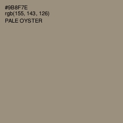 #9B8F7E - Pale Oyster Color Image